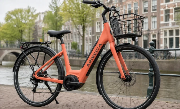 Coral city electric bicycle in Amsterdam
