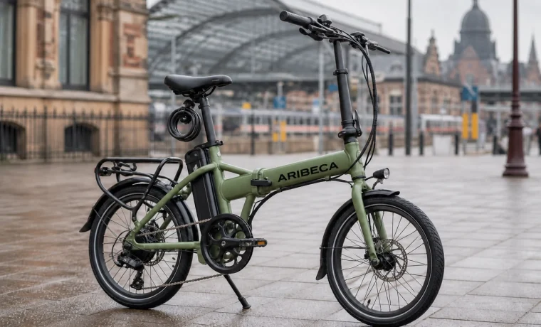 Compact folding electric bicycle
